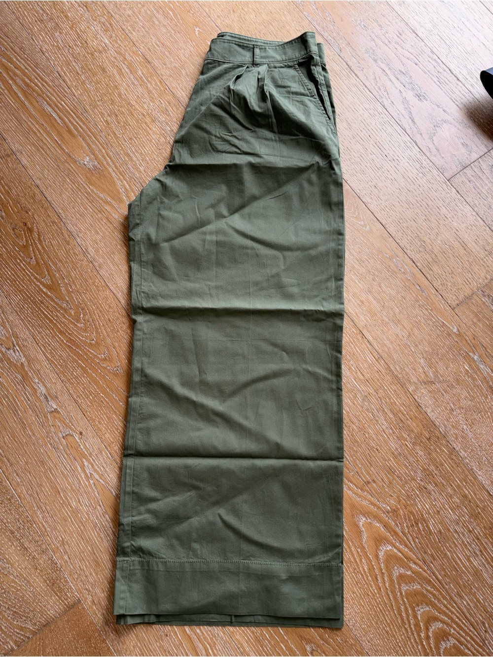 Loft Olive Green Wide Leg Pants